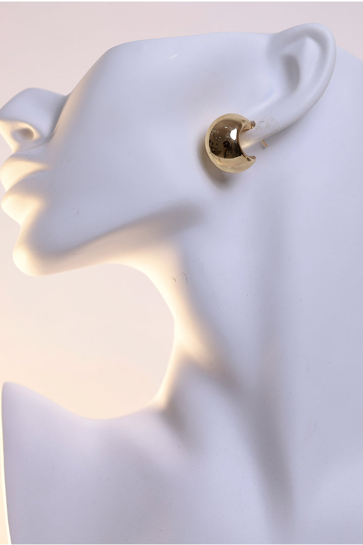 Adorne Curved Dome Earrings
