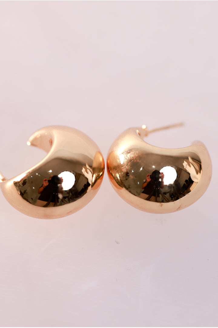 Adorne Curved Dome Earrings