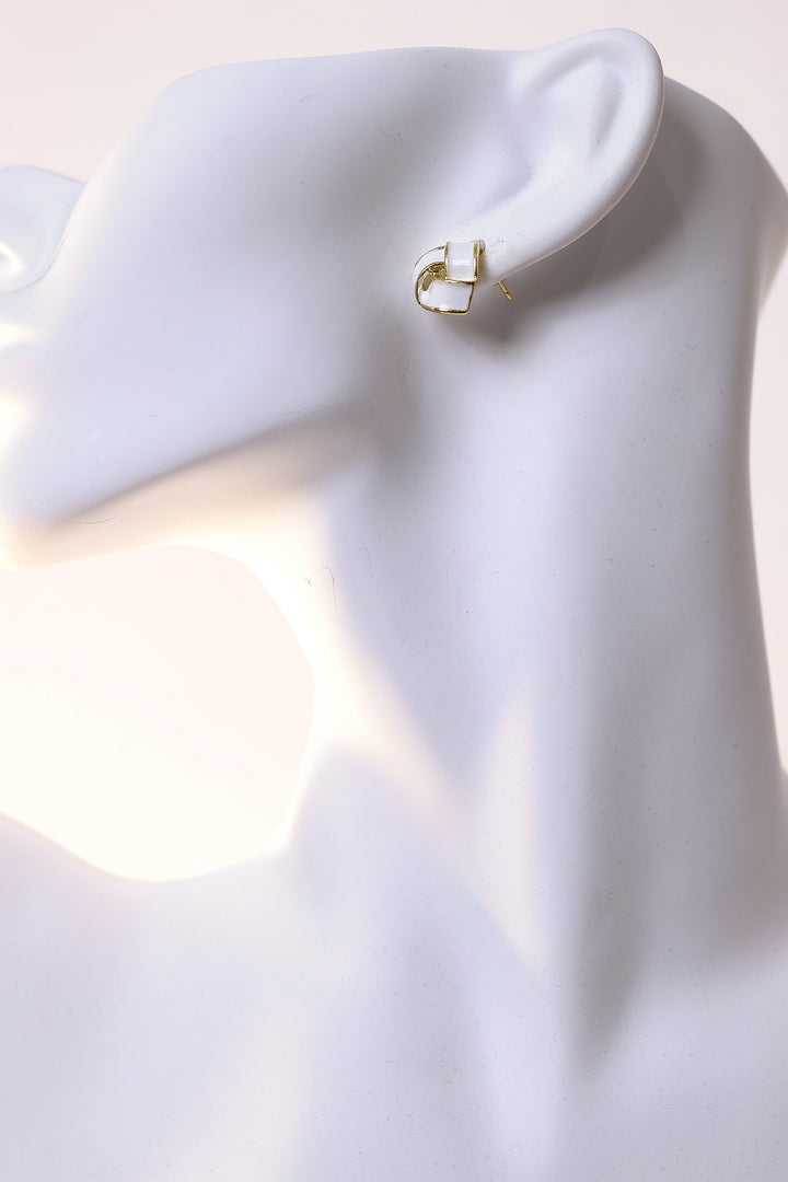 Parisio Twist Earring | WHITE