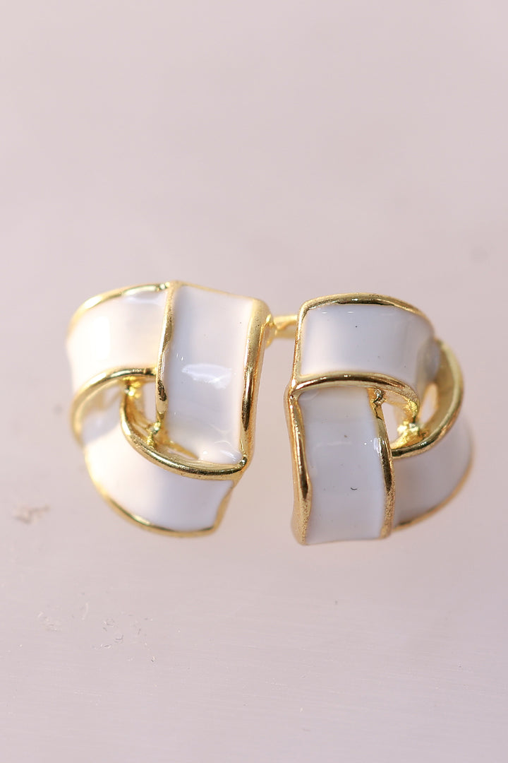 Parisio Twist Earring | WHITE