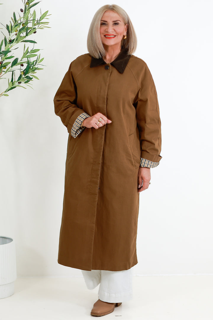Ash Coat | TOFFEE CHOC COLLAR