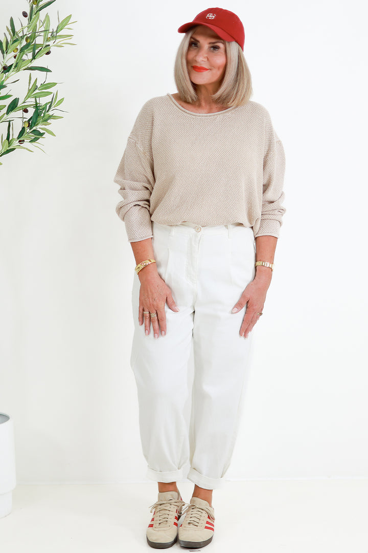 Stretch Jogger Jean | MYLK WHITE