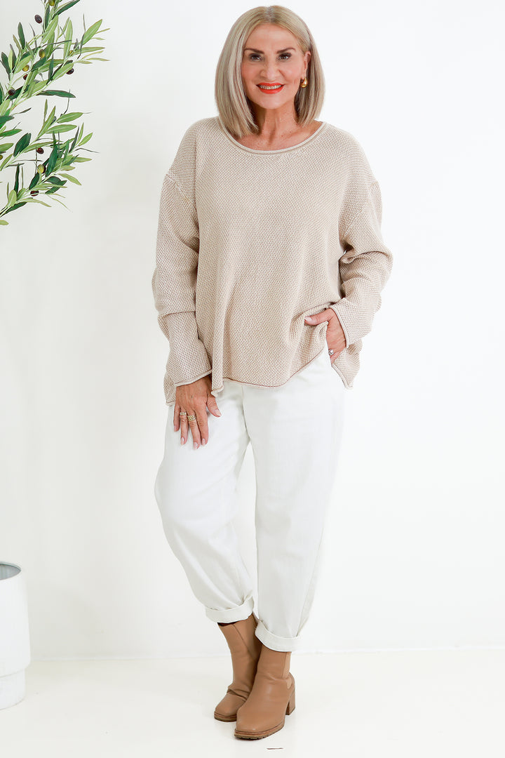 Stretch Jogger Jean | MYLK WHITE