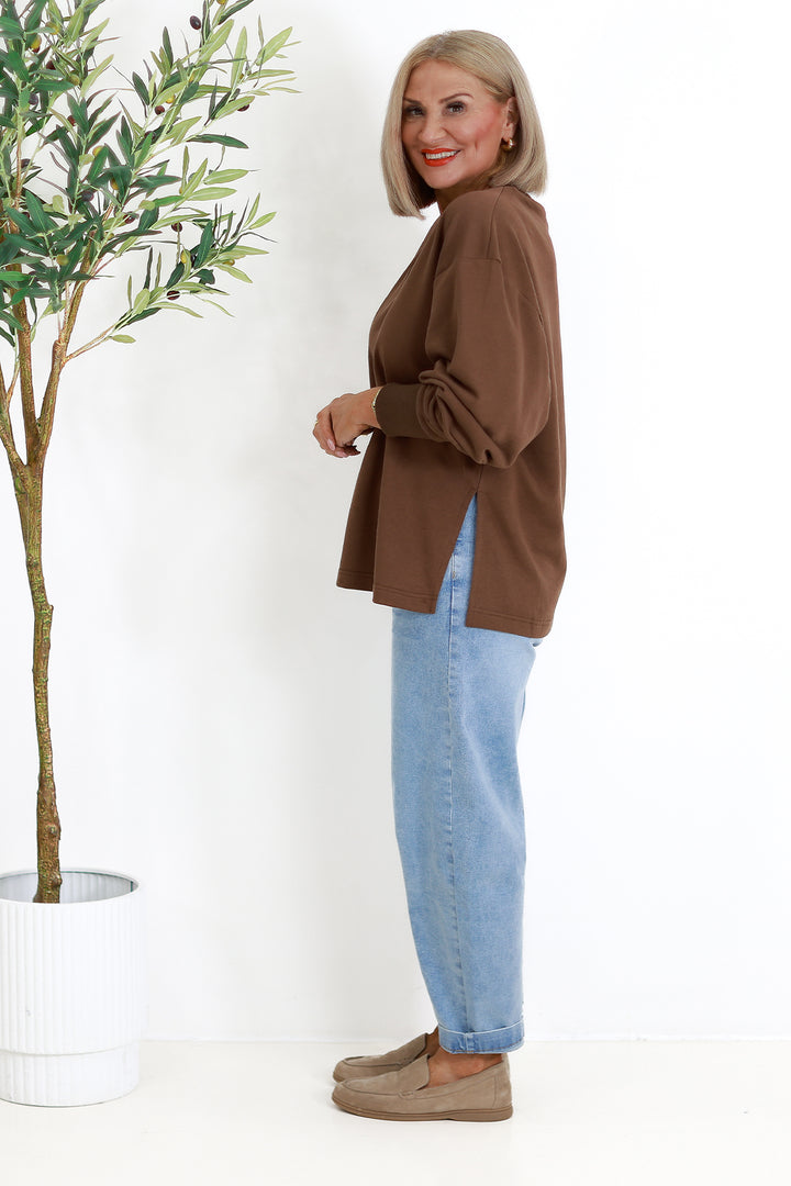 Coco V Crew | CHOC BROWN