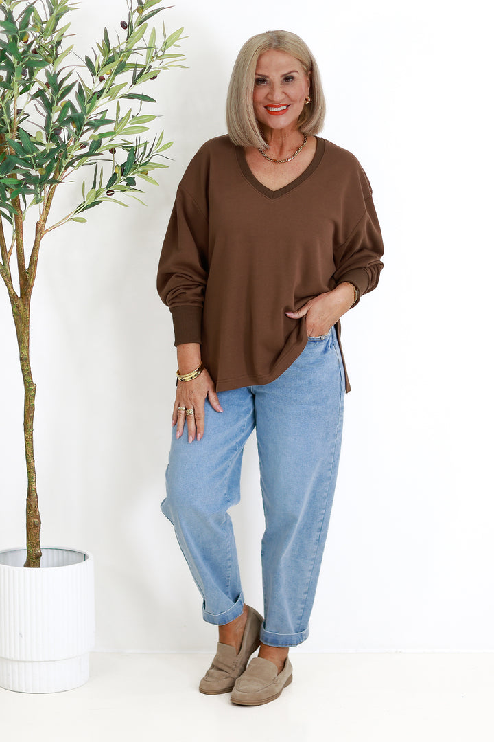 Coco V Crew | CHOC BROWN