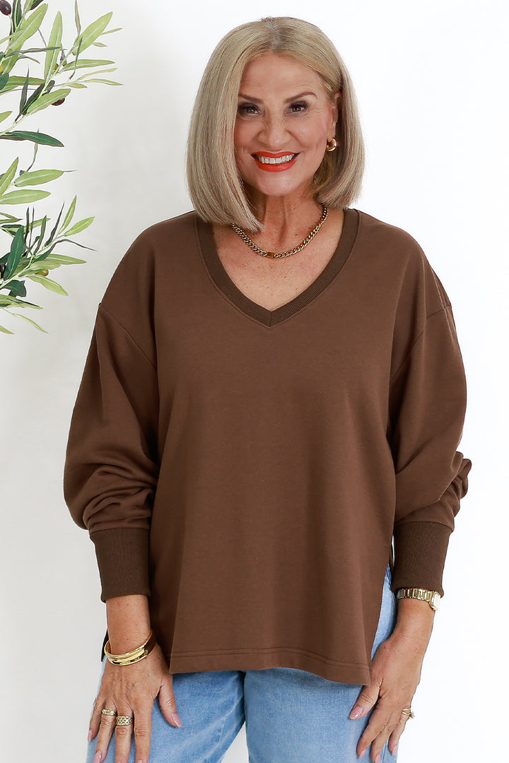 Coco V Crew | CHOC BROWN
