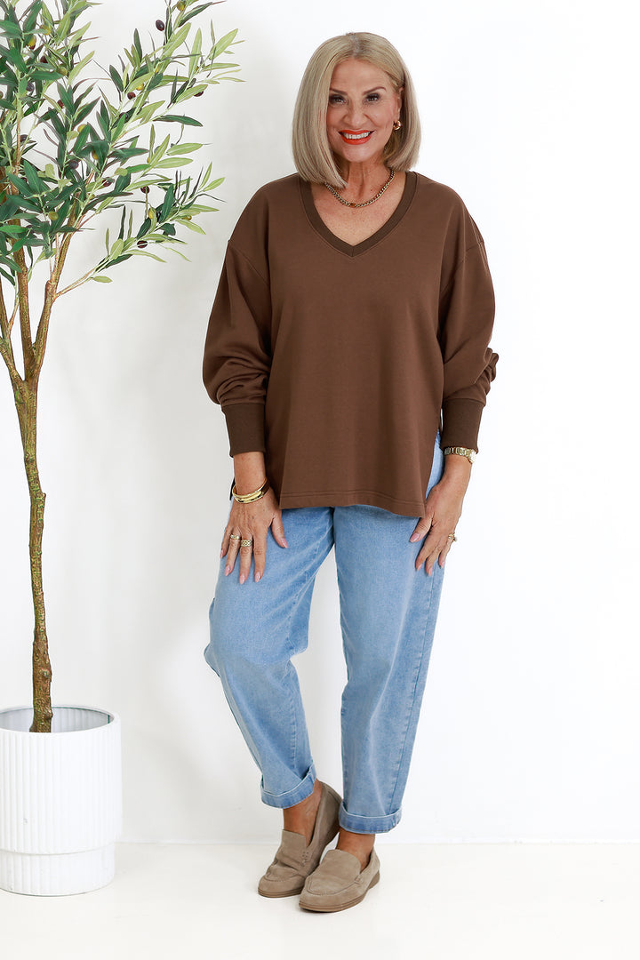 Coco V Crew | CHOC BROWN