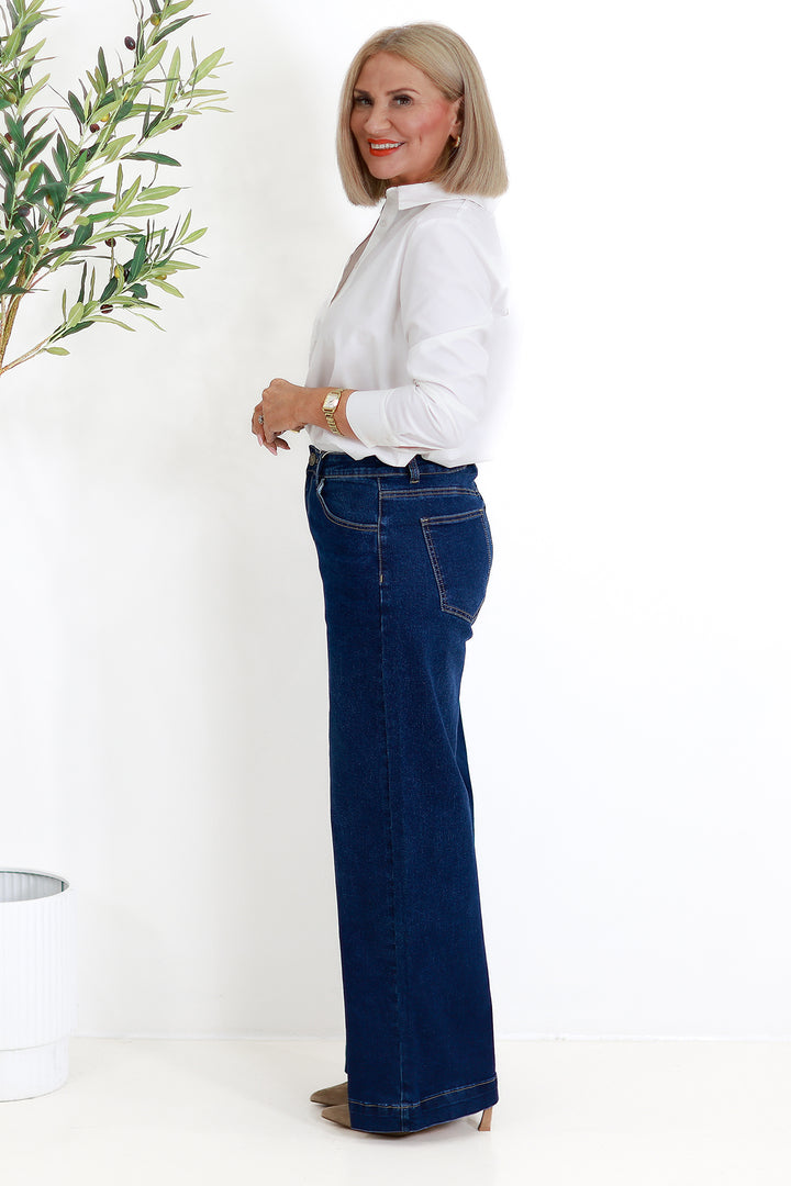 Almas Manor Stretch Jeans | MID BLUE