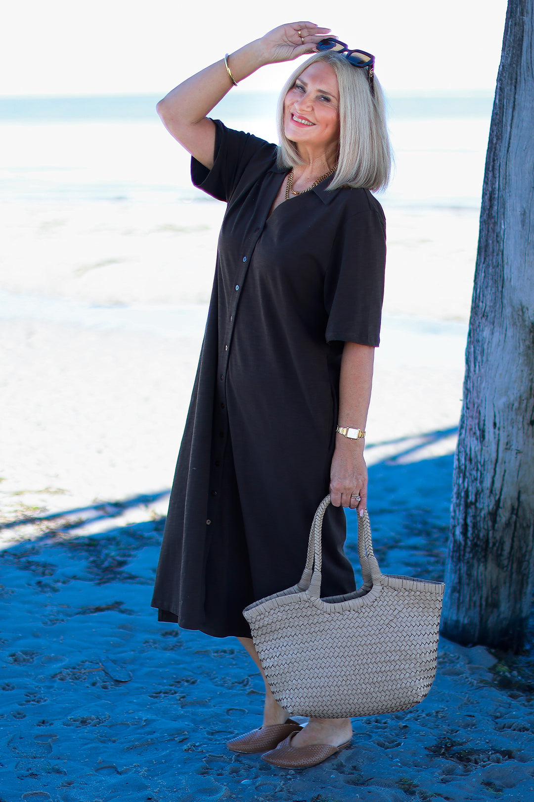 Giselle Collared Tee Dress | COCO