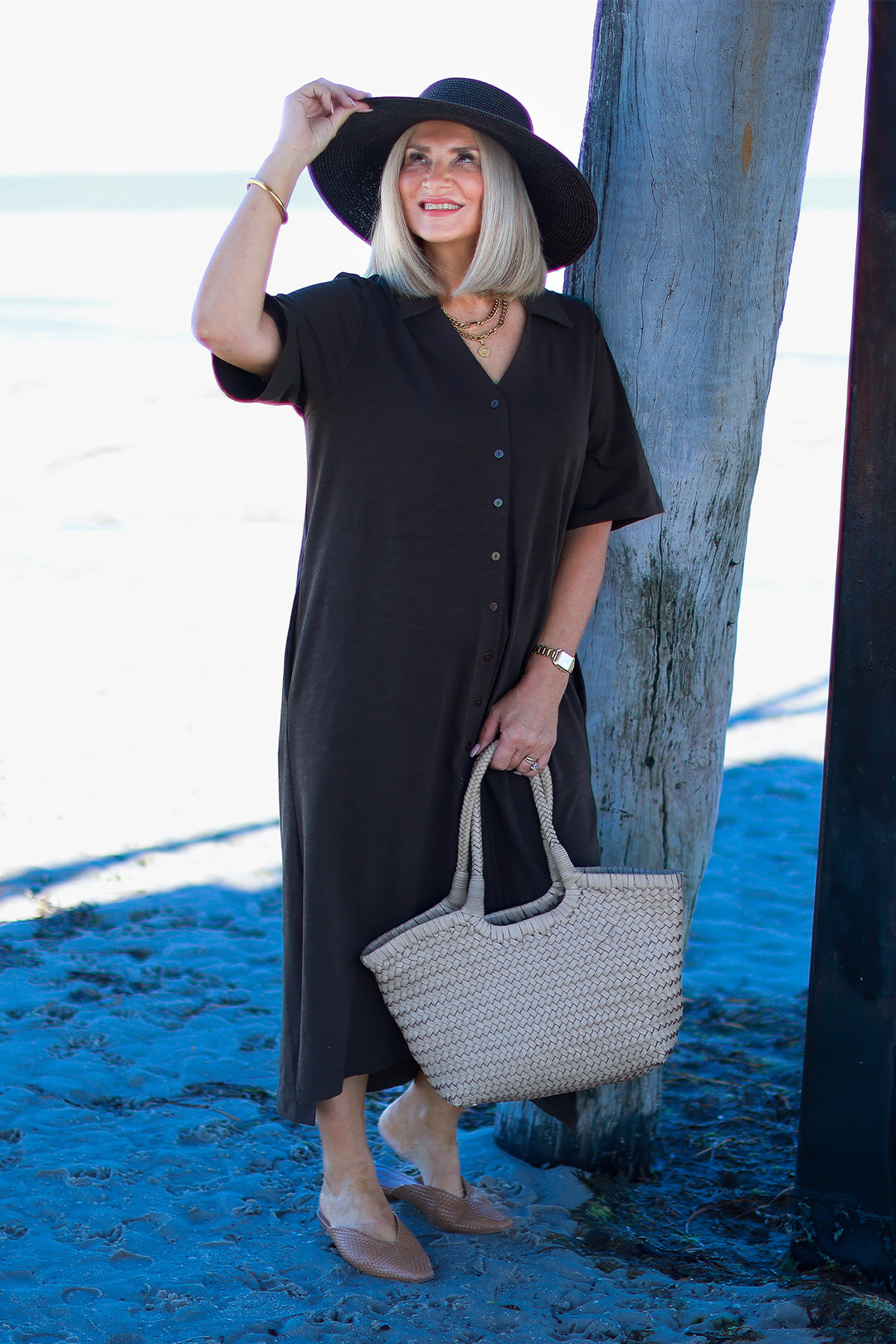 Giselle Collared Tee Dress | COCO