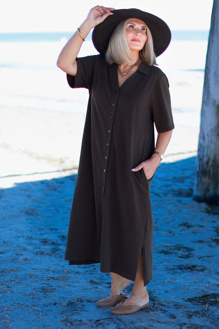 Giselle Collared Tee Dress | COCO