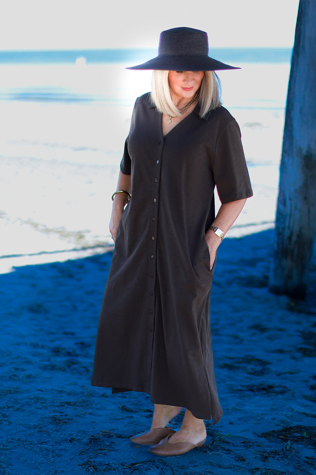 Giselle Collared Tee Dress | COCO