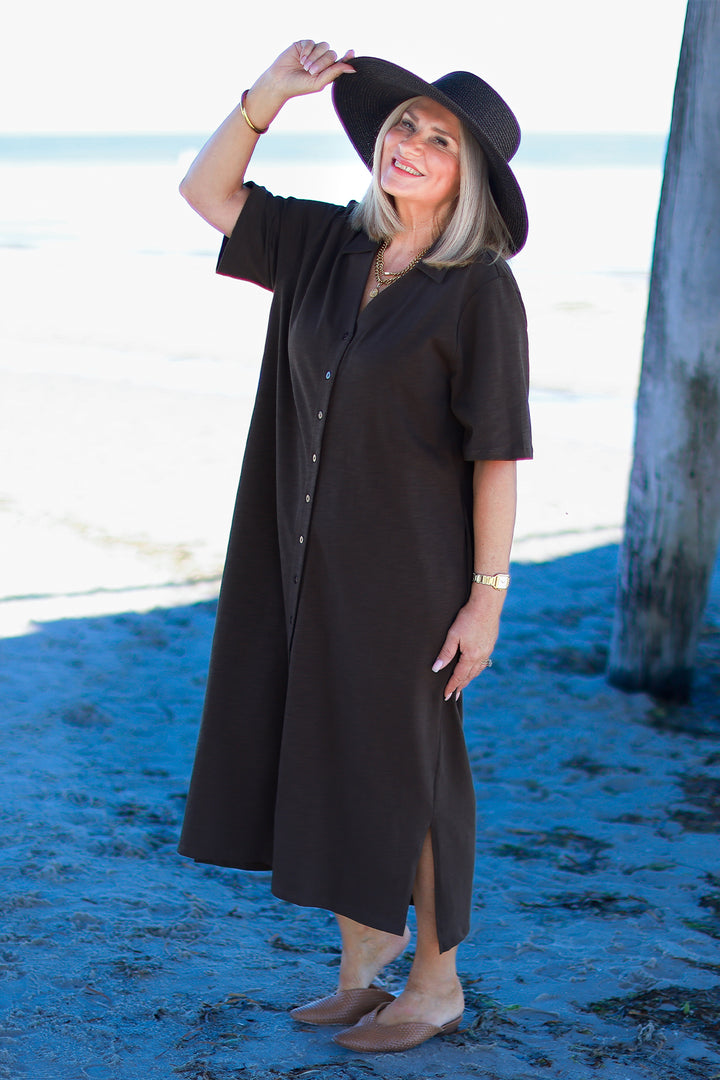 Giselle Collared Tee Dress | COCO