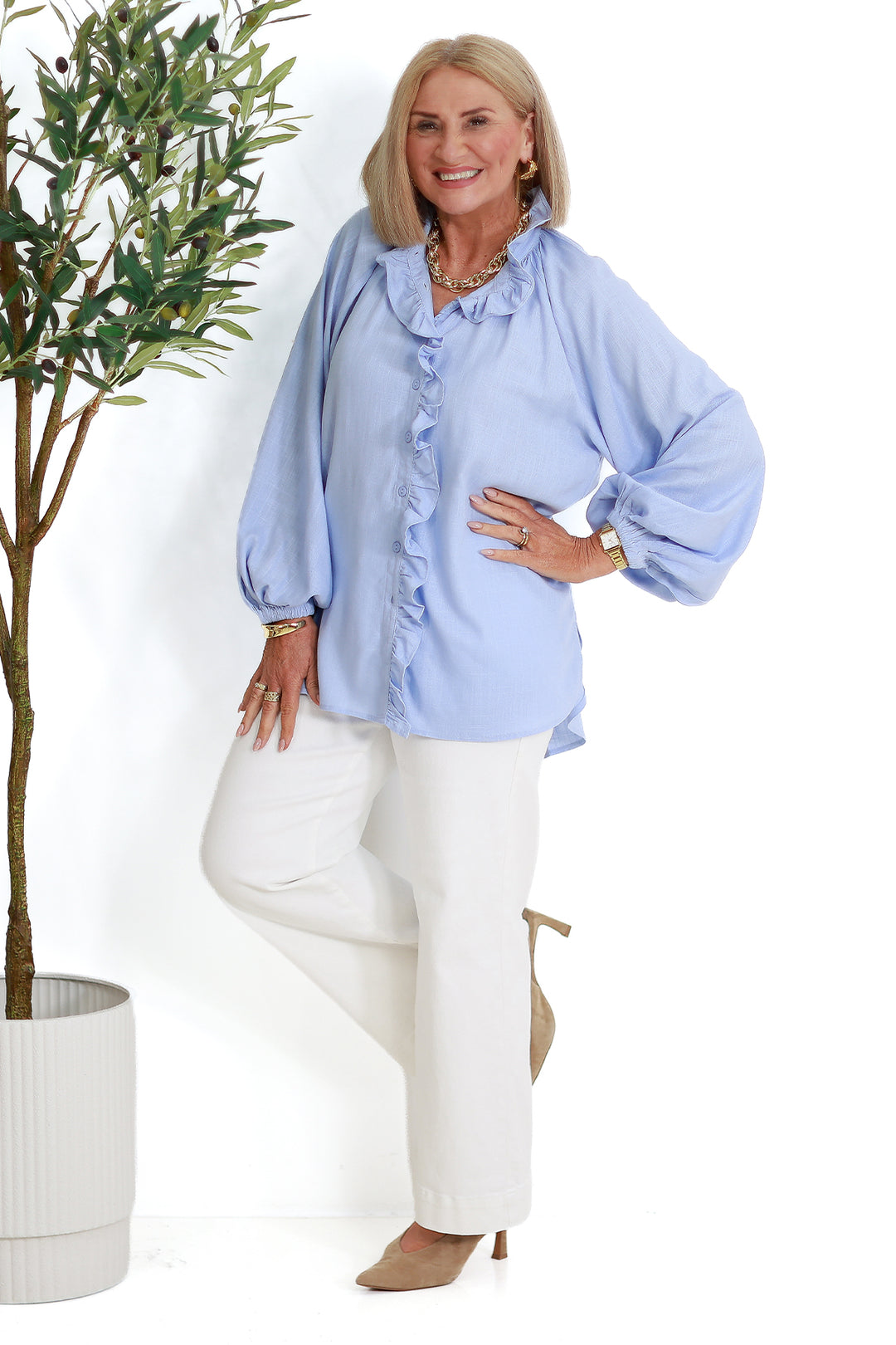 Alexandra Relaxed Shirt | BLUE