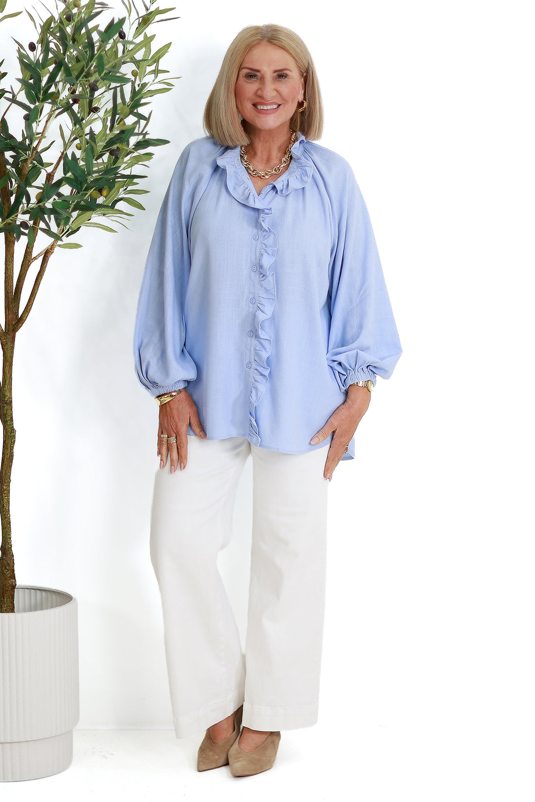 Alexandra Relaxed Shirt | BLUE