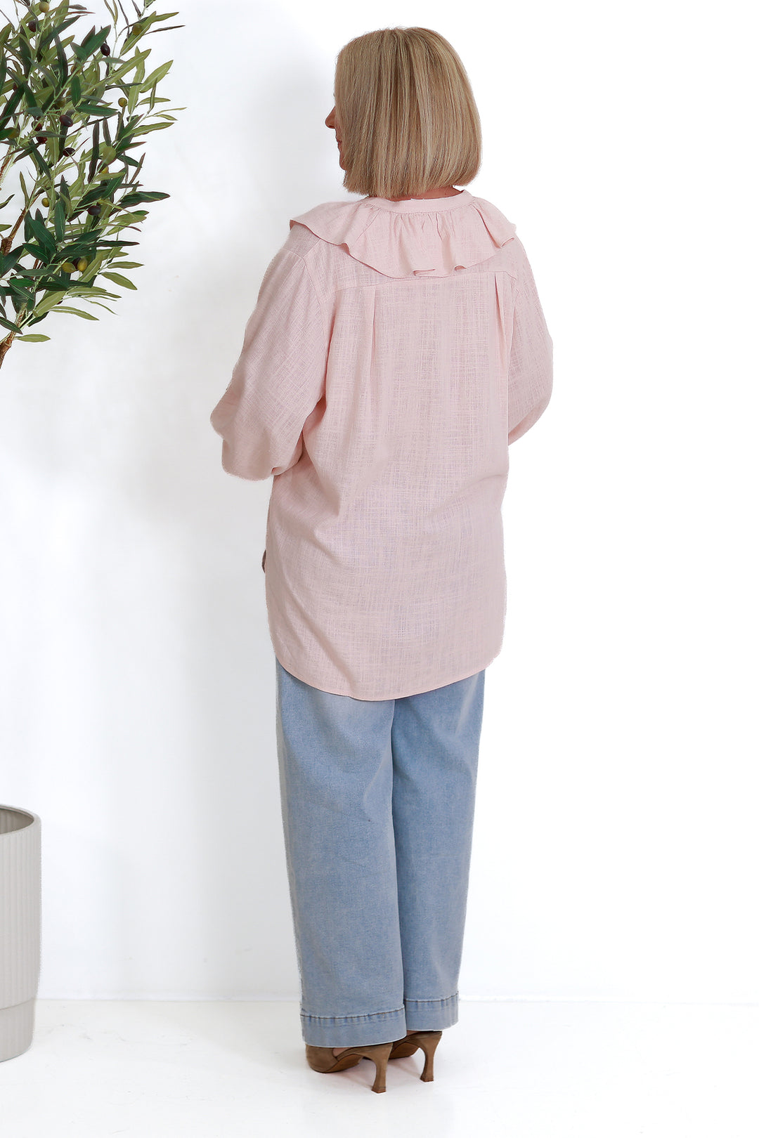 Marnie Ruffle Shirt SS| PINK