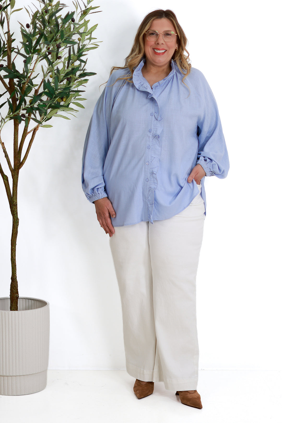 Alexandra Relaxed Shirt | BLUE