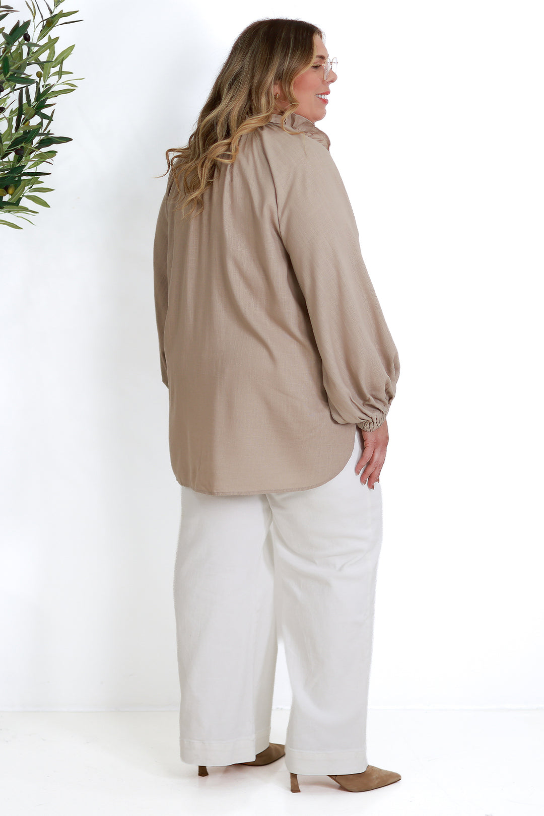 Alexandra Relaxed Shirt | TAUPE