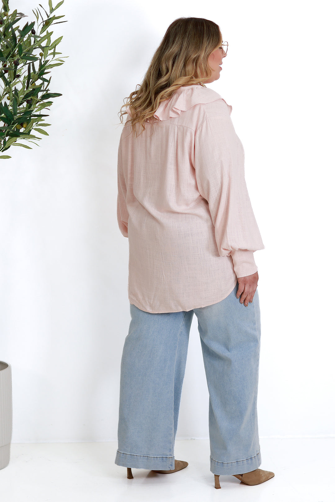 Marnie Ruffle Shirt SS| PINK