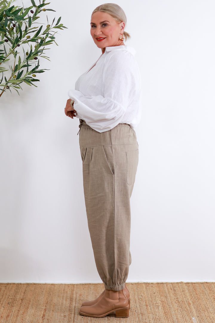 Kali Pants | Latte Taupe