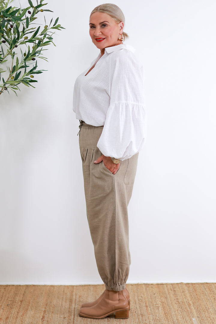 Kali Pants | Latte Taupe