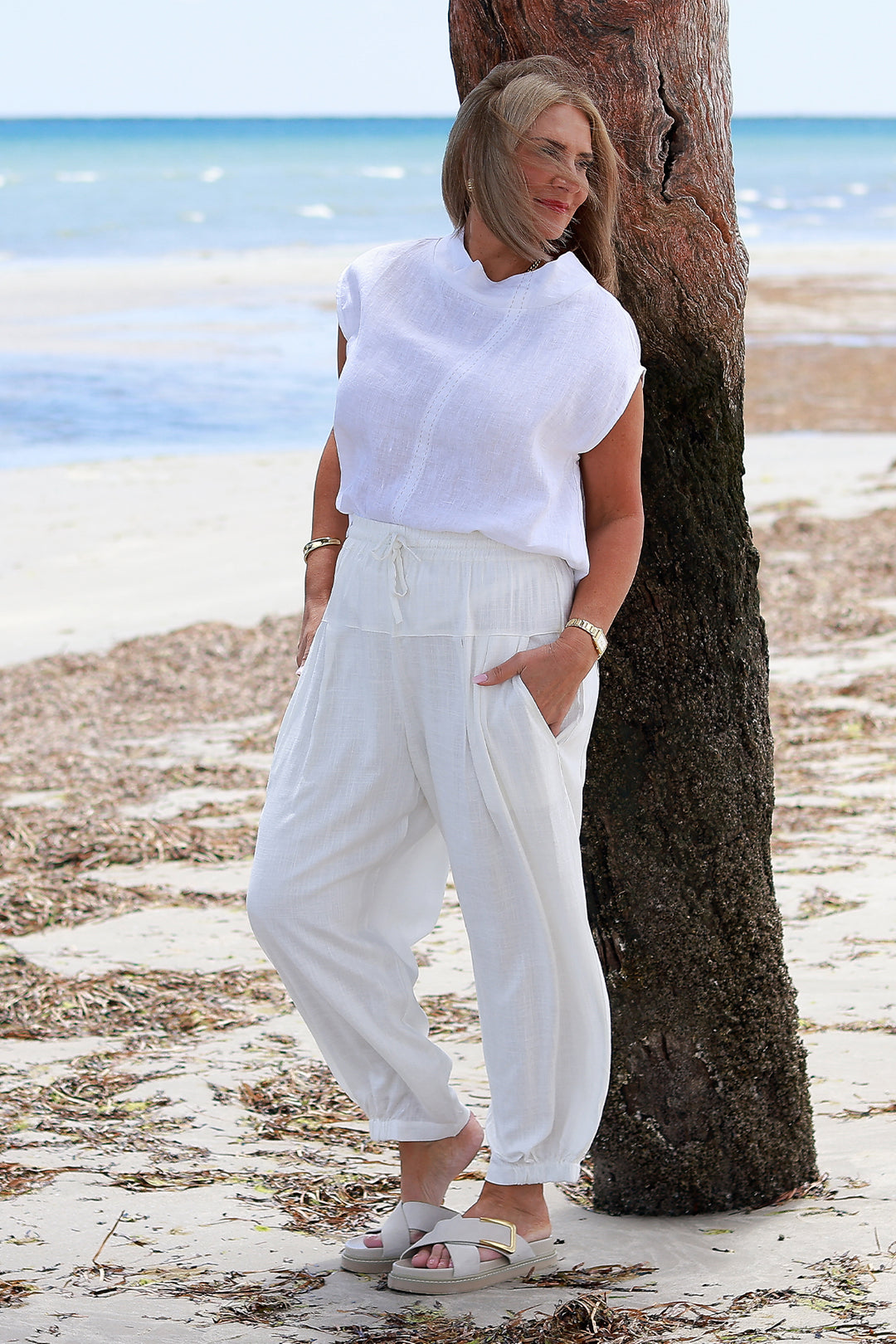 Kali Lite Pants | MILK WHITE