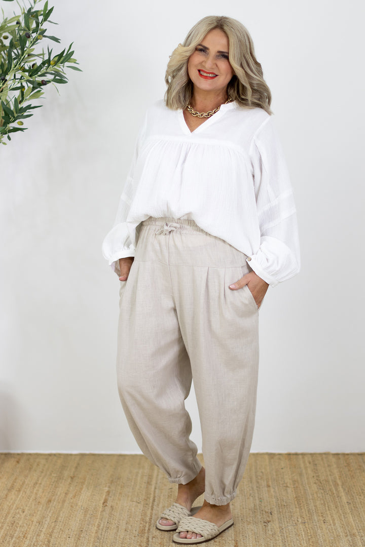 Kali Pants | Coconut Beige