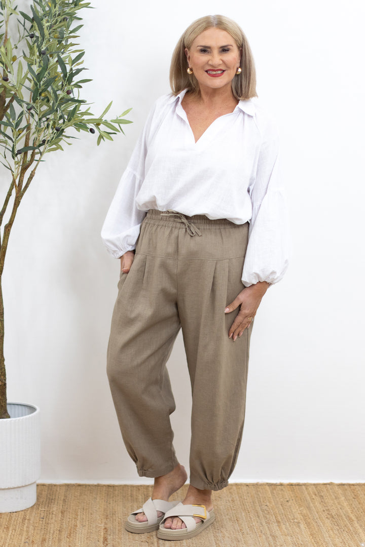 Kali Pants | Latte Taupe