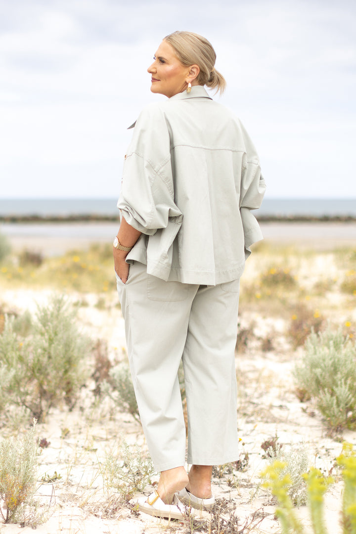 Kali Wide Leg Pant | Green Sage