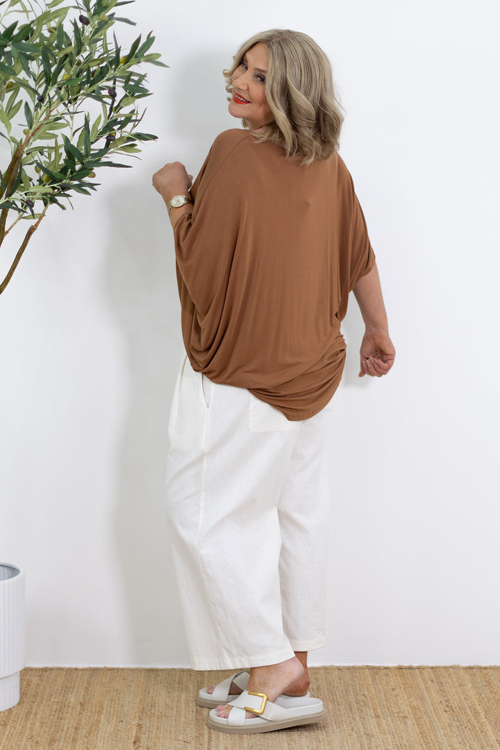 Kali Wide Leg Pant | Ivory White