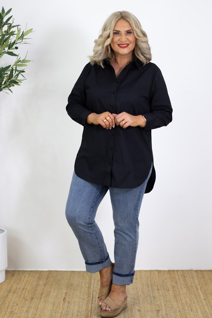 Classic Stretch Shirt | Black