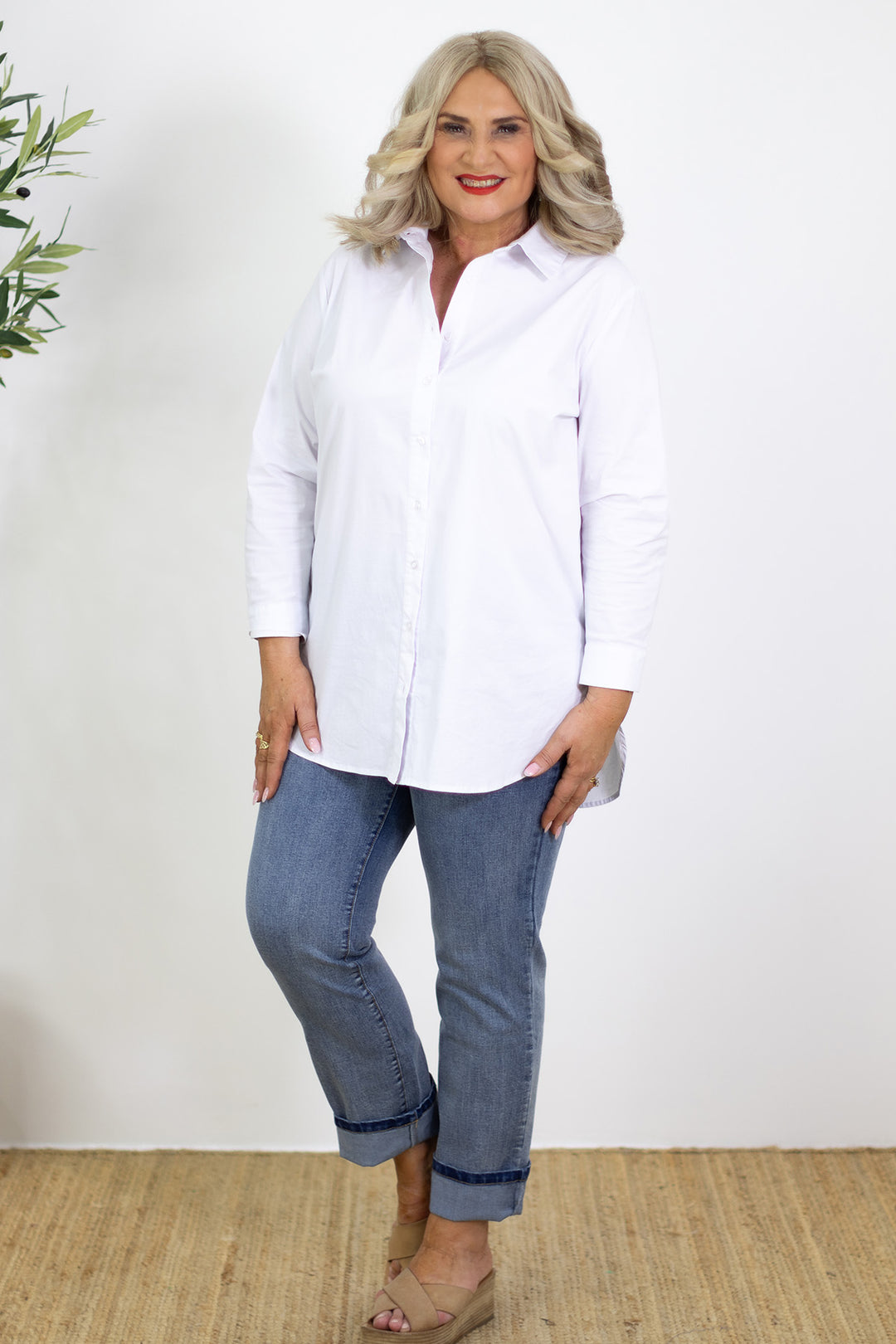 Classic Stretch Shirt | White