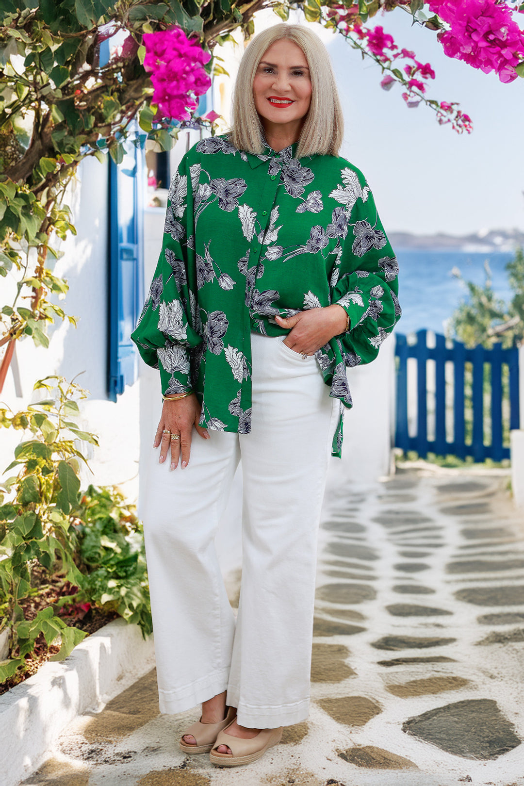 Belamy Shirt | GREEN Flora