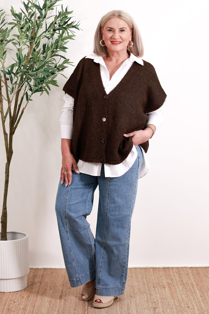 Lara Vest | CHOC BROWN