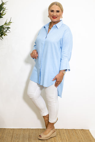 Oxford Collared Tunic | Pink