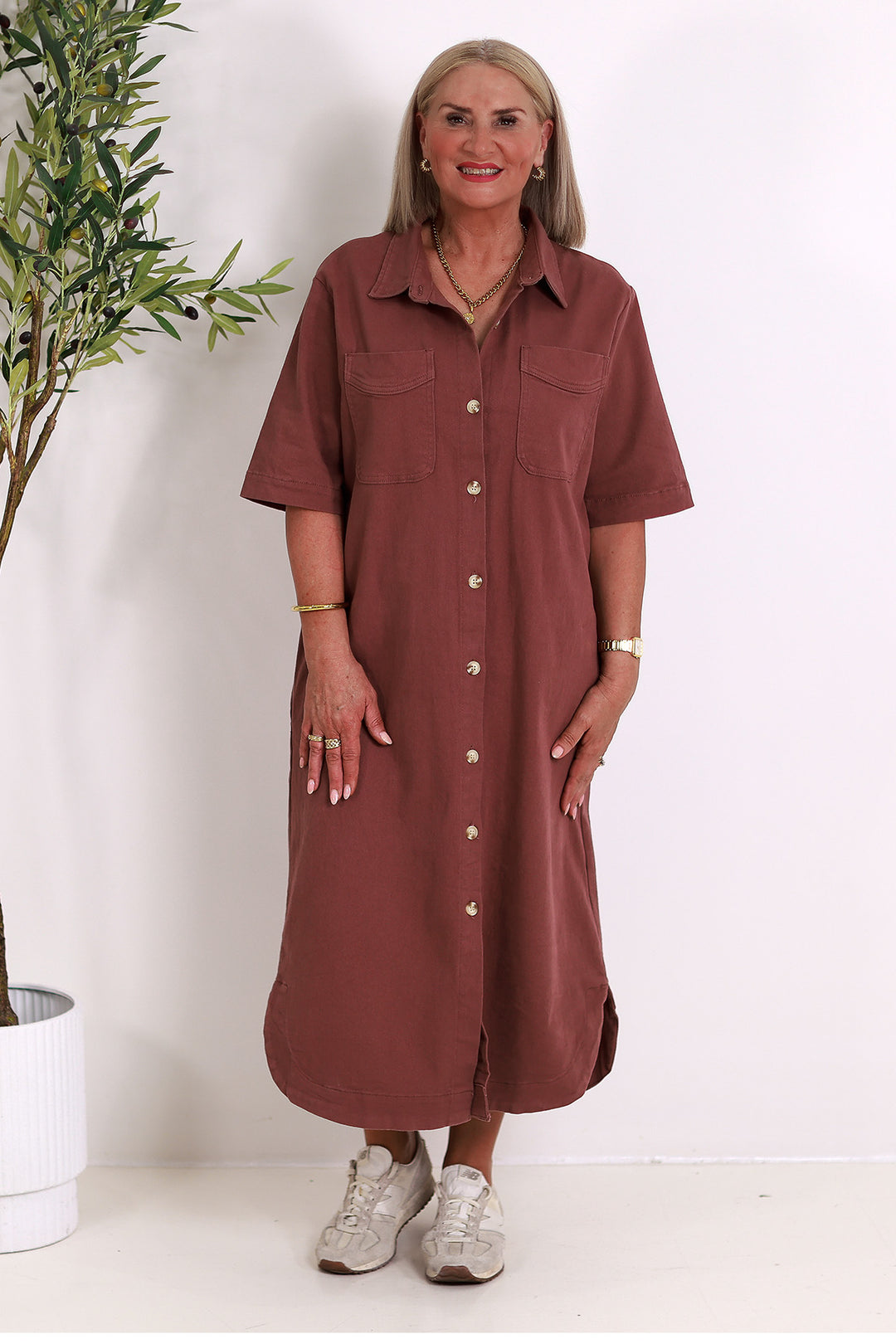 Malibu Denim Shirt Dress | COCO MYLK