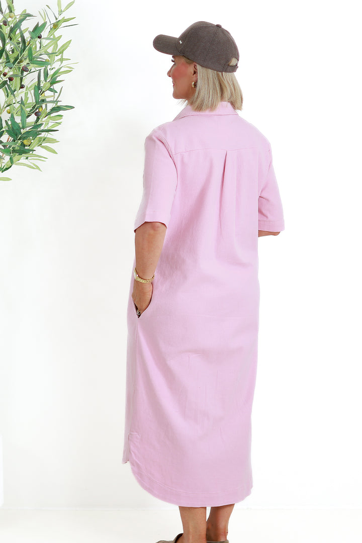 Malibu Denim Shirt Dress | PINK MUSK
