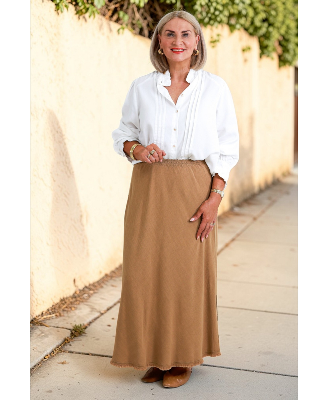 OAKLEY SKIRT | TAN