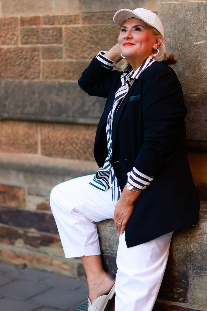 Classic Striped  Shirt | Black