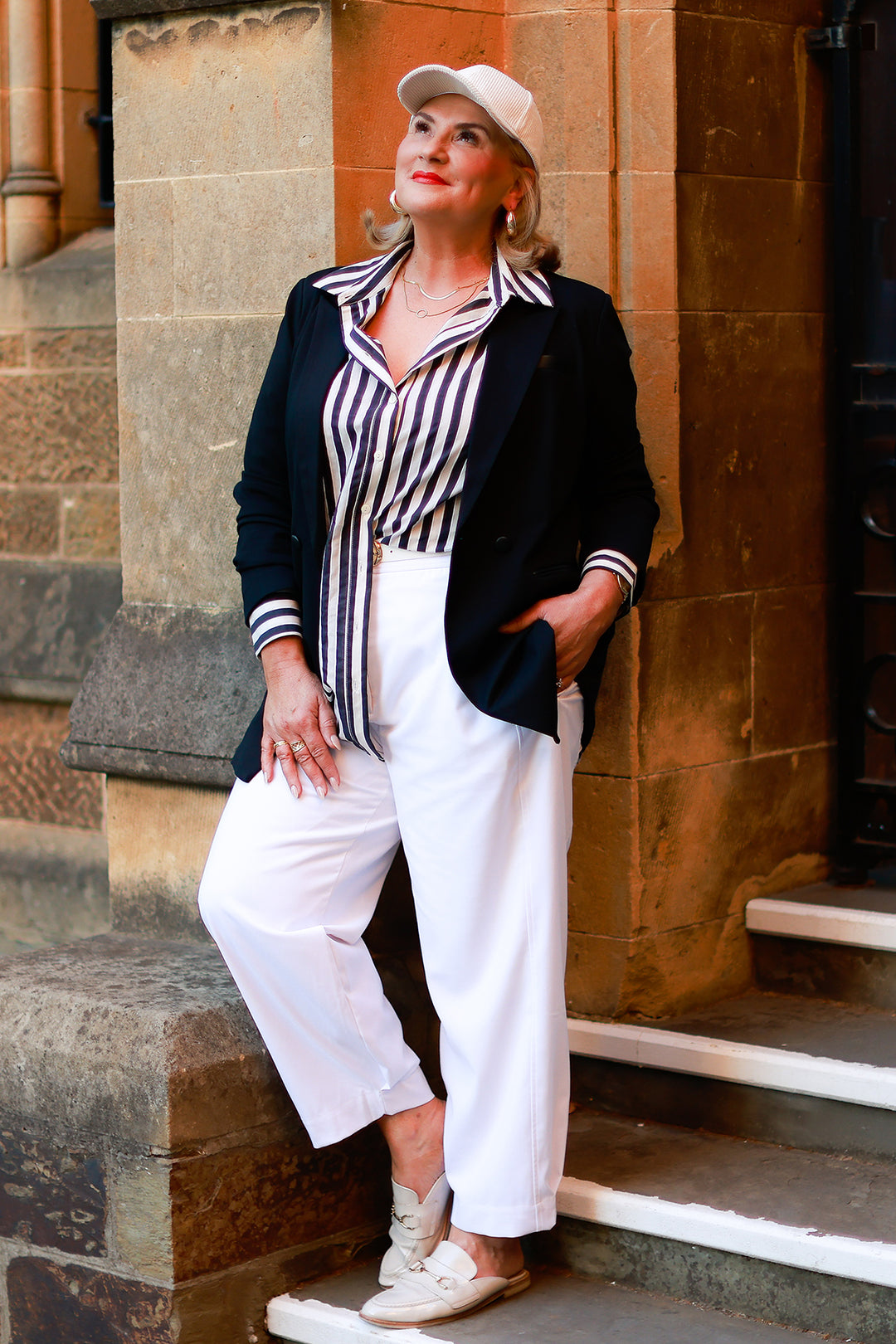 Classic Striped  Shirt | Black