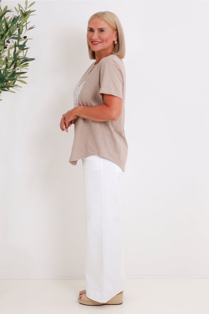 Young Hearts T-Shirt | TAUPE