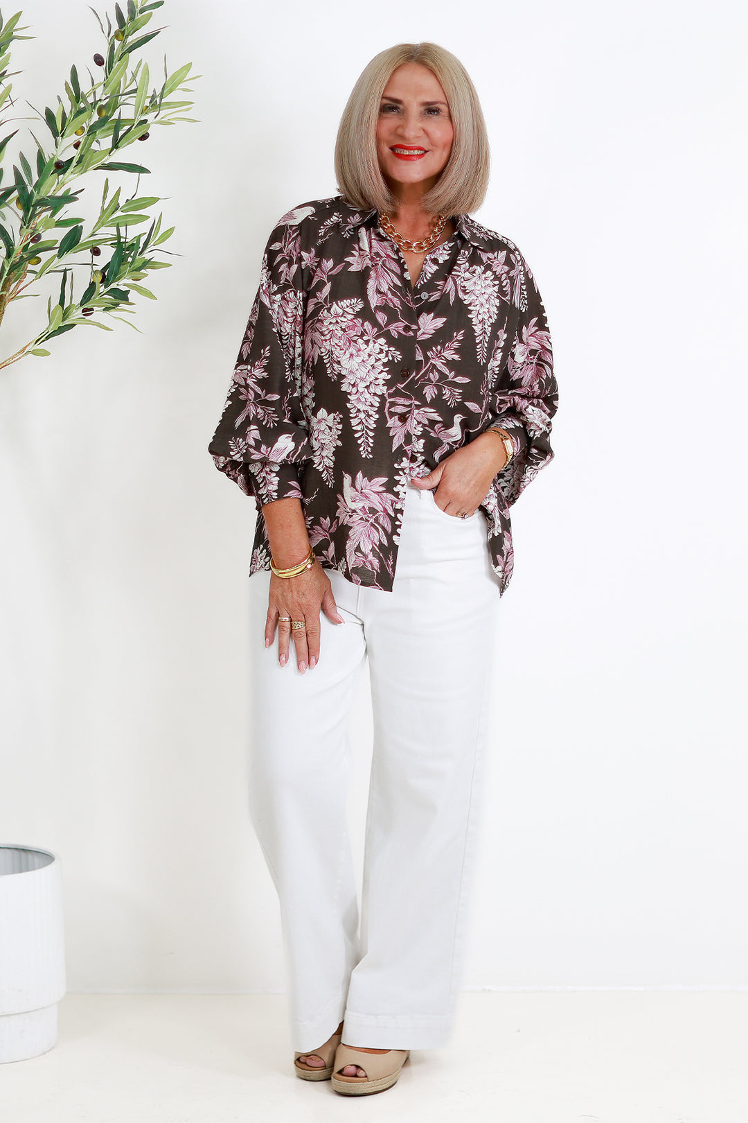 Rafina Shirt  | COCO BROWN