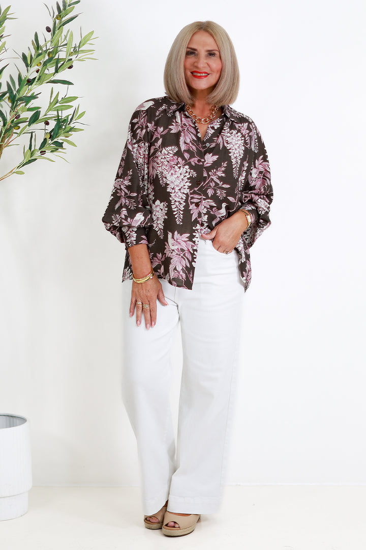 Rafina Shirt  | COCO BROWN