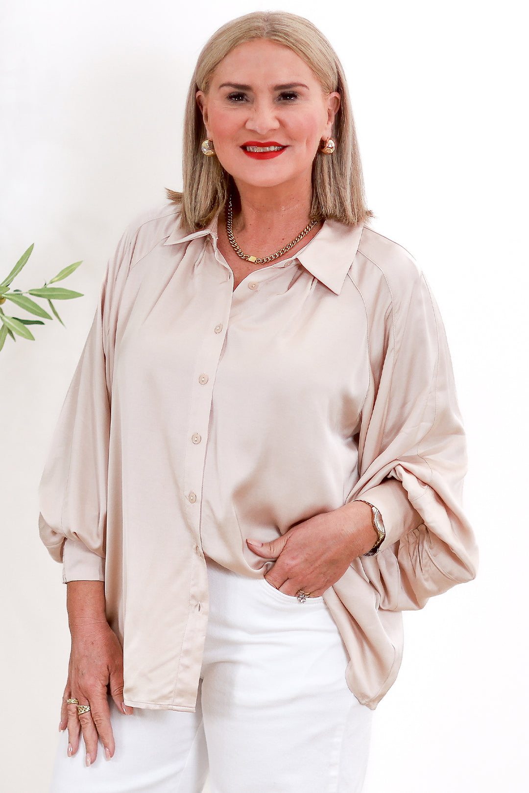 Rafina Shirt Collared | NOUGAT Plain