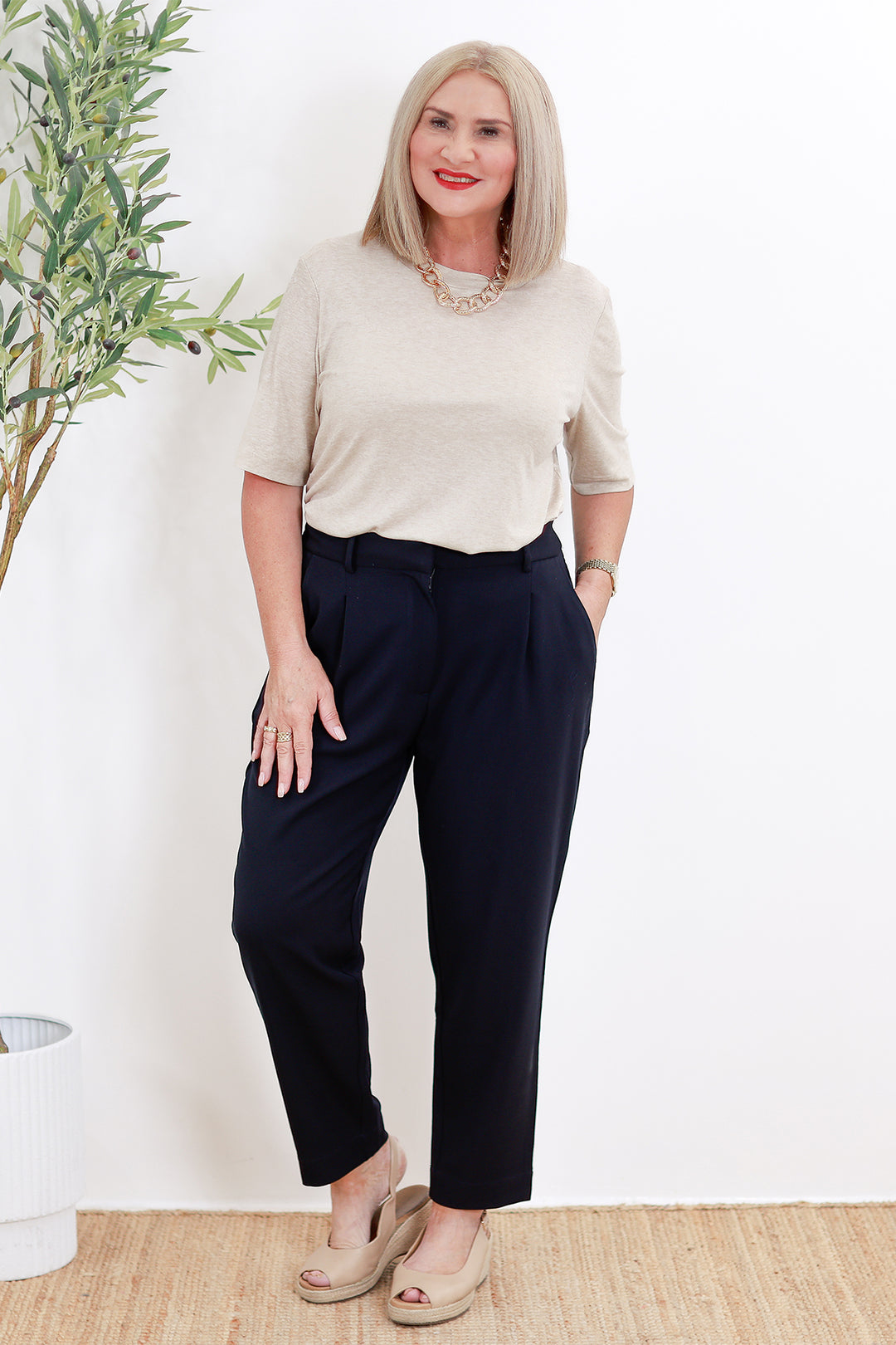 Eden Stretch Pant | INK NAVY