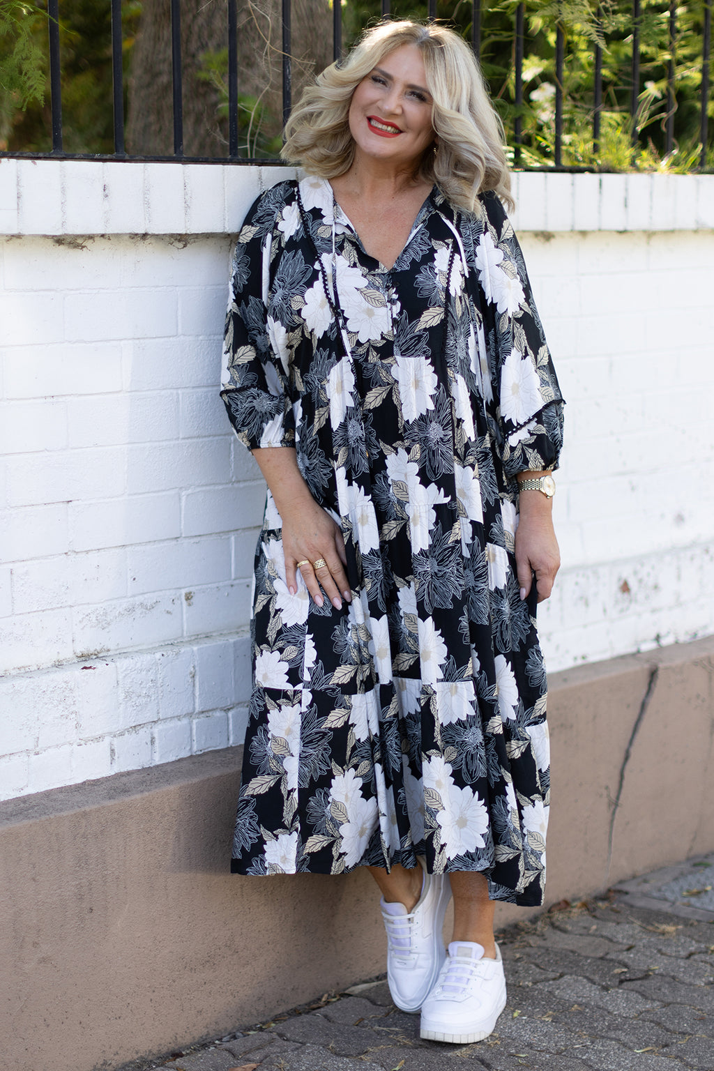 Bloom Dress | Black Floral