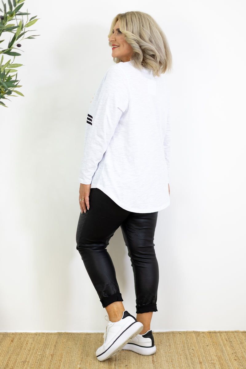 Rawhide Long Sleeve T | White