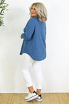 Rawhide Long Sleeve T | Steel Blue