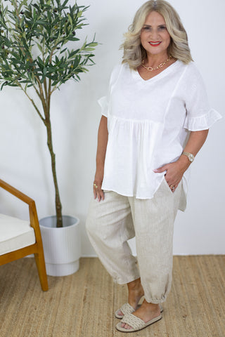 Baxter Pant | Natural Stripe