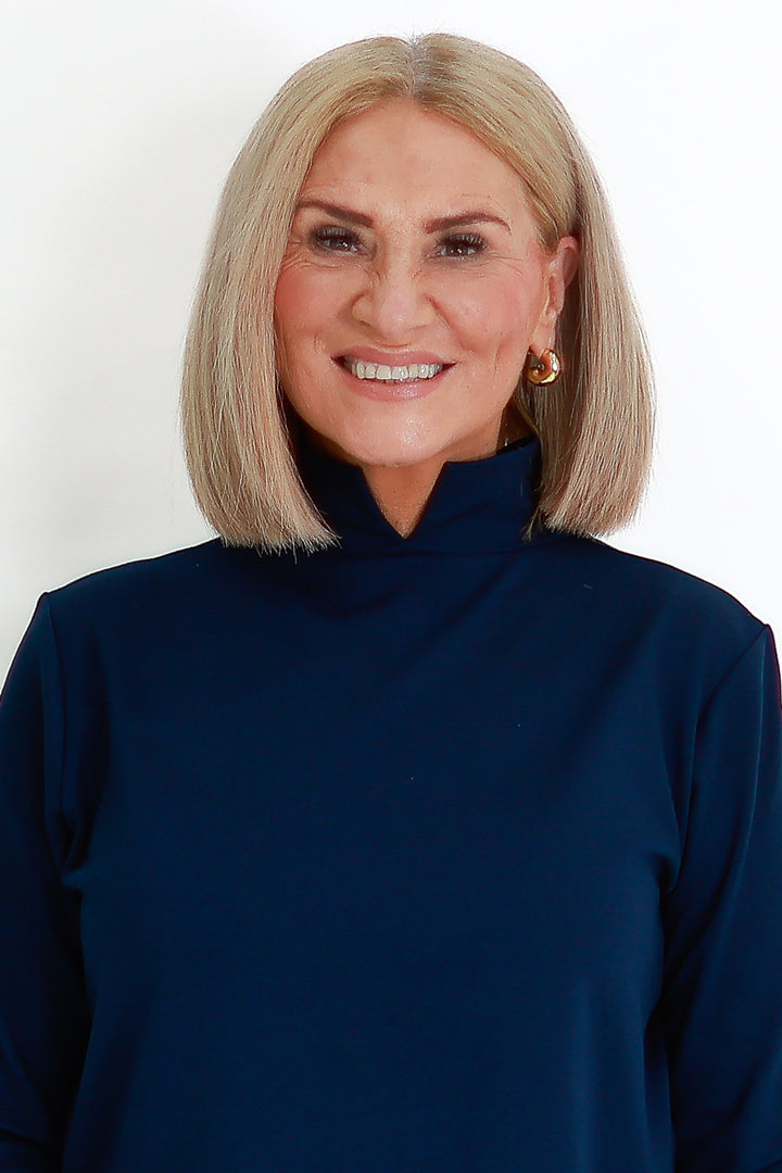 Turtle Neck Skiv | DARK BLUE